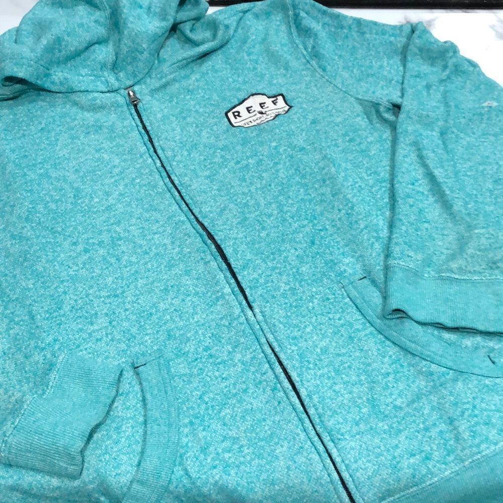 Reef Full Zip Beach Hoodie Mens M